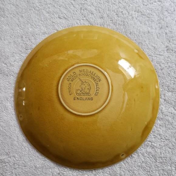 Gold Medallion Enoch Wedgwood Tunstall Tea Cup Saucer Set Of 4 GUC - Picture 10 of 12